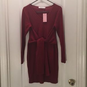 Bright Red Sweater Dress